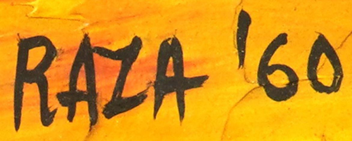 S. H. Raza painting study: Impasto and Brushwork