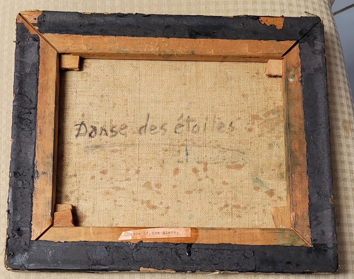 Vincent signature painting: Back Side and Construction