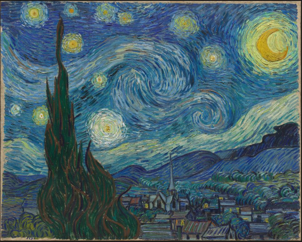 Vincent signature painting: "The Starry Night"
