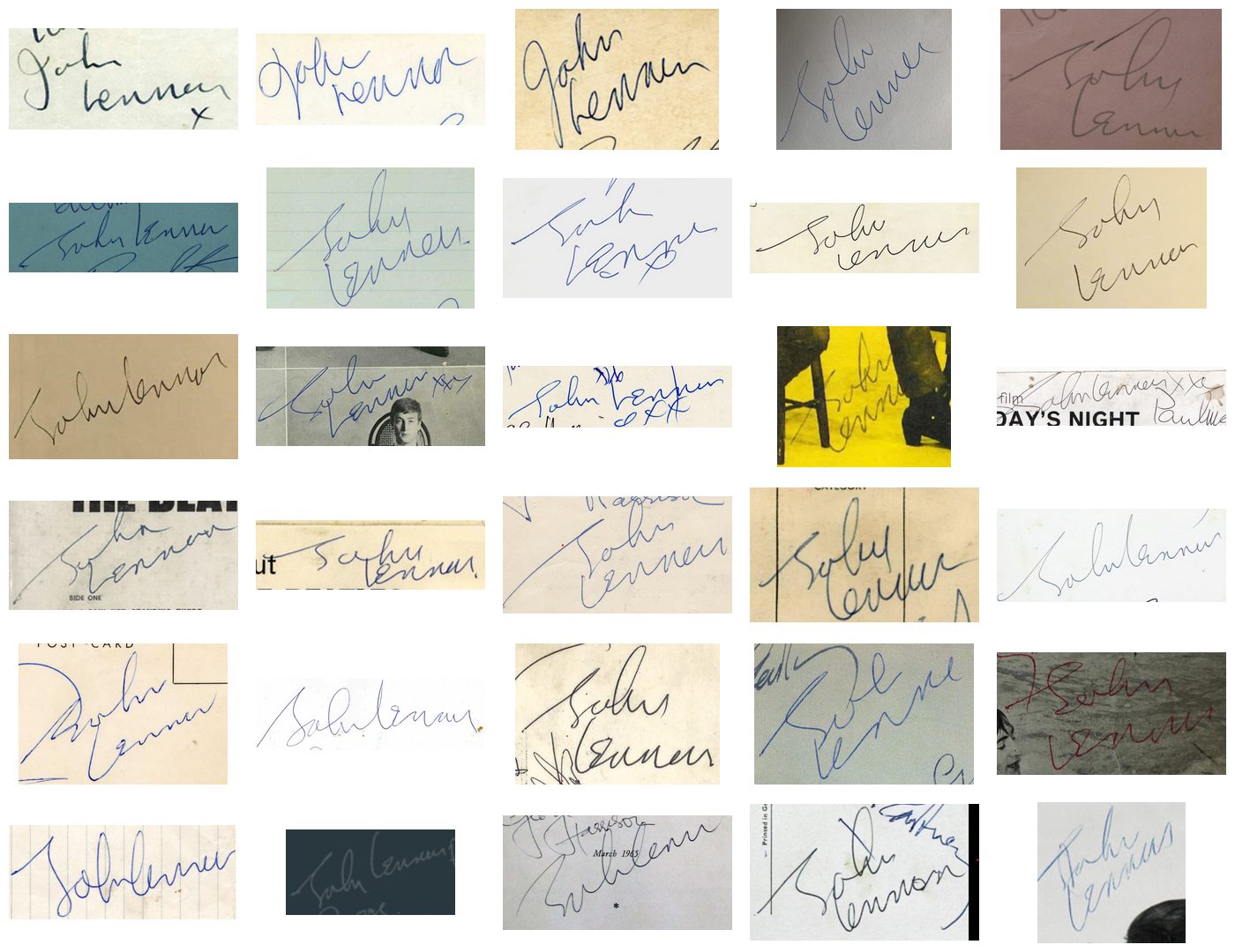 John Lennon signature study: Evolution and Examination of John Lennon's Signature
