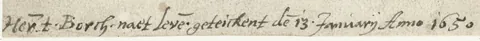 Annotation by Gerard the Elder. Annotation: Gerard ter Borch the Elder.